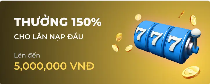 Thưởng nạp lại 150% siêu khủng dành riêng cho VIP tại 888slot game